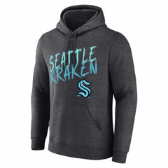 Seattle Kraken Hustle Personalized Name & Number Hoodie - Charcoal - NHL