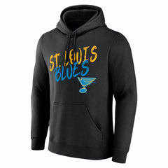 St. Louis Blues Big & Tall Hustle Personalized Name & Number Hoodie - Black - NHL