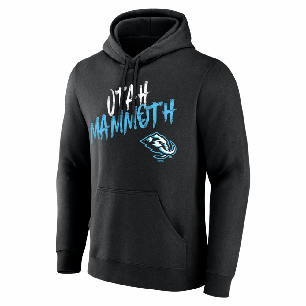 Utah Mammoth Big & Tall Hustle Personalized Name & Number Hoodie - Black - NHL