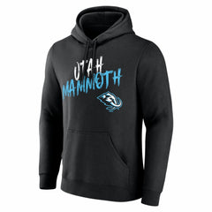 Utah Mammoth Hustle Personalized Name & Number Hoodie - Black - NHL