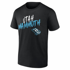 Utah Mammoth Hustle Personalized Name & Number T-Shirt - Black - NHL