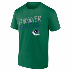 Vancouver Canucks Hustle Personalized Name & Number T-Shirt - Green - NHL