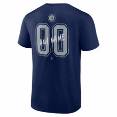 Winnipeg Jets Hustle Personalized Name & Number T-Shirt - Navy - NHL
