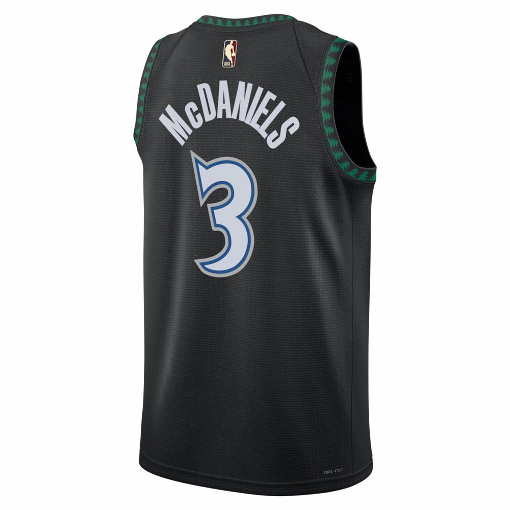 Jaden McDaniels Minnesota Timberwolves Unisex Swingman Jersey Classic Edition Black - NBA