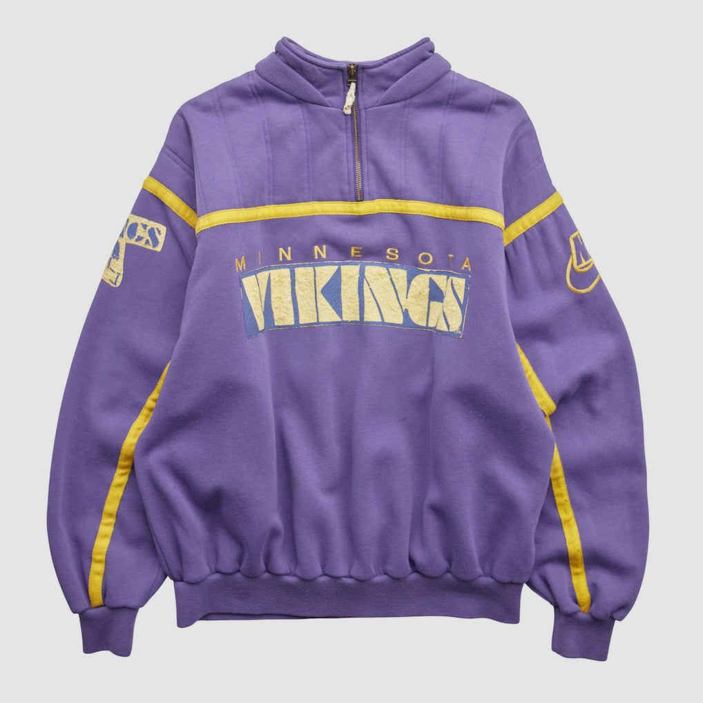 Minnesota Vikings 90s 1/4 Zip Sweatshirt Purple Vintage | Fanatics