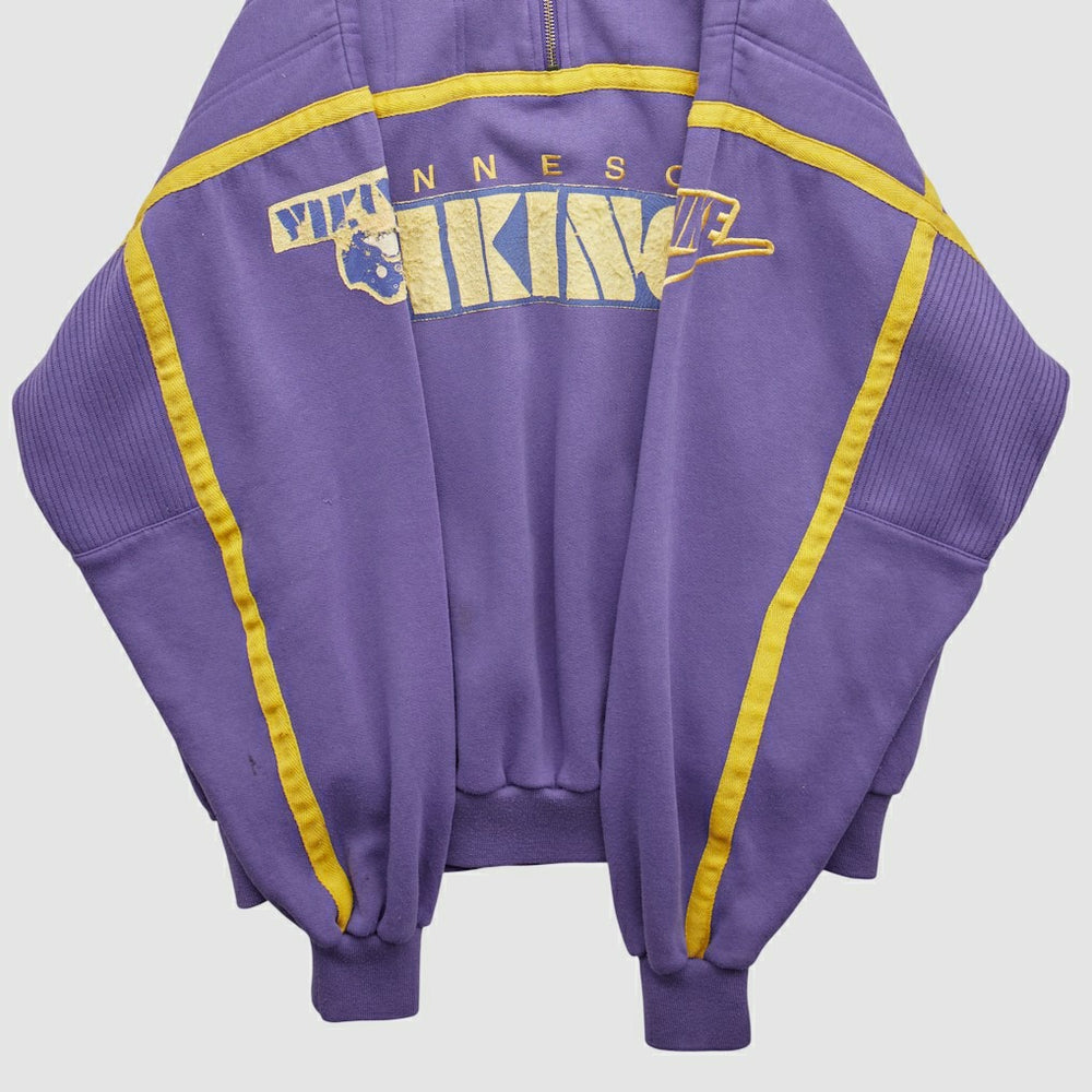 Minnesota Vikings 90s 1/4 Zip Sweatshirt Purple Vintage | Fanatics