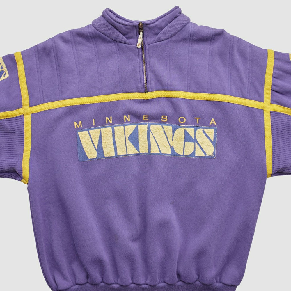 Minnesota Vikings 90s 1/4 Zip Sweatshirt Purple Vintage | Fanatics