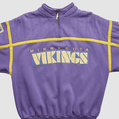Minnesota Vikings 90s 1/4 Zip Sweatshirt Purple Vintage | Fanatics