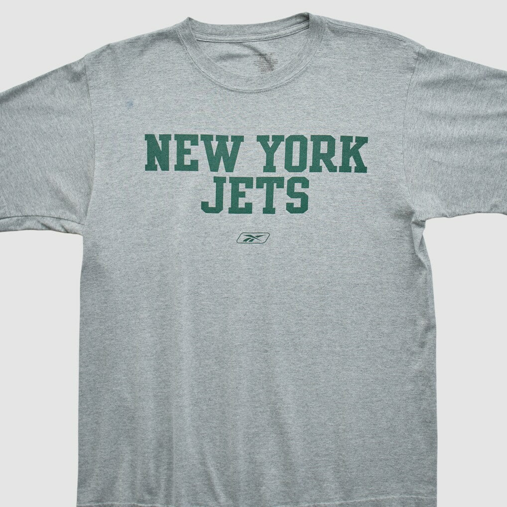 New York Jets Reebok 2000s T-shirt Heather Gray Vintage | Fanatics
