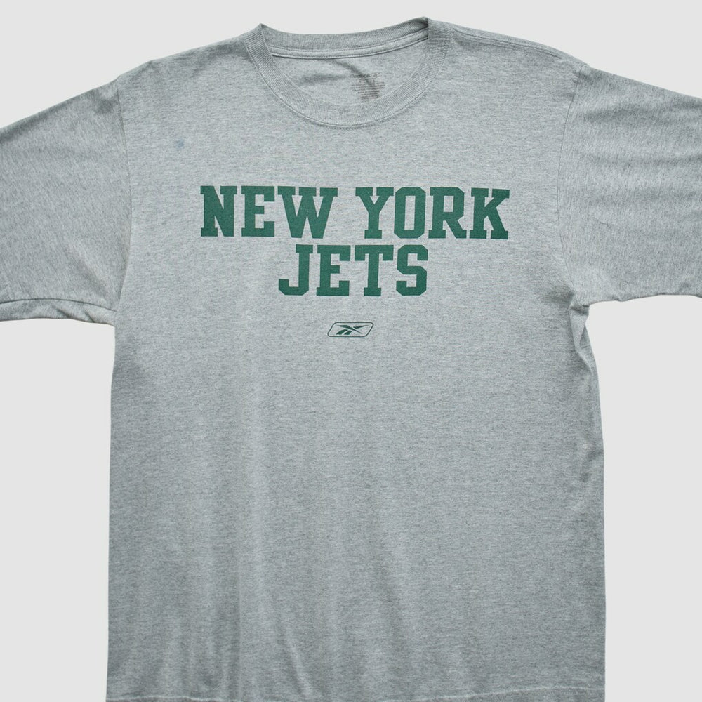 New York Jets Reebok 2000s T-shirt Heather Gray Vintage | Fanatics