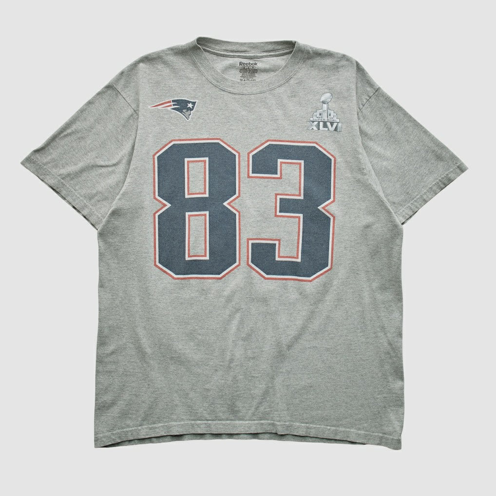New England Patriots Reebok 2012 T-shirt Heather Gray Vintage | Fanatics