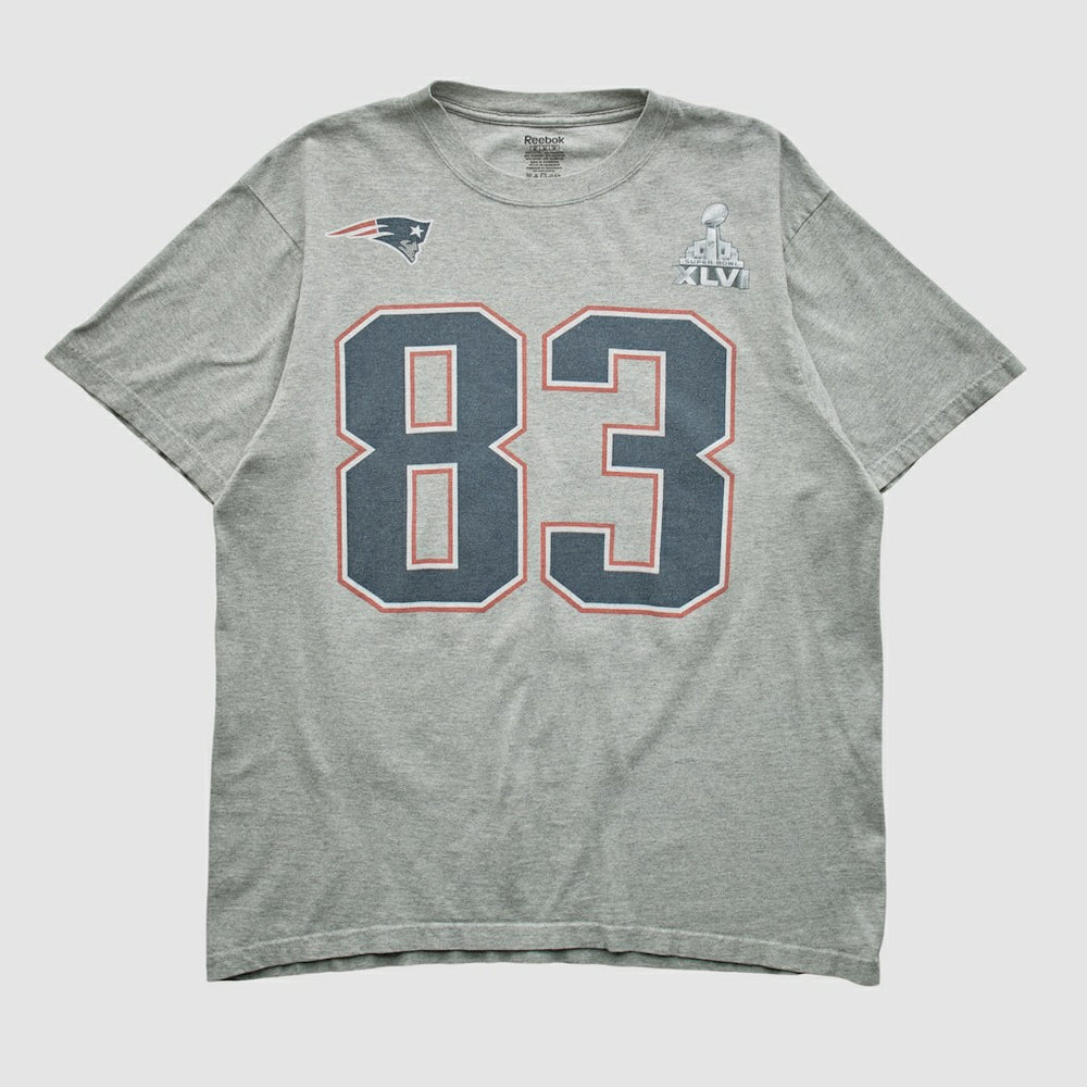 New England Patriots Reebok 2012 T-shirt Heather Gray Vintage | Fanatics