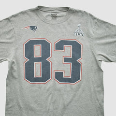 New England Patriots Reebok 2012 T-shirt Heather Gray Vintage | Fanatics