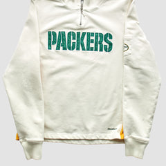 Green Bay Packers Reebok 2000s 1/4 Zip Sweatshirt White Vintage | Fanatics