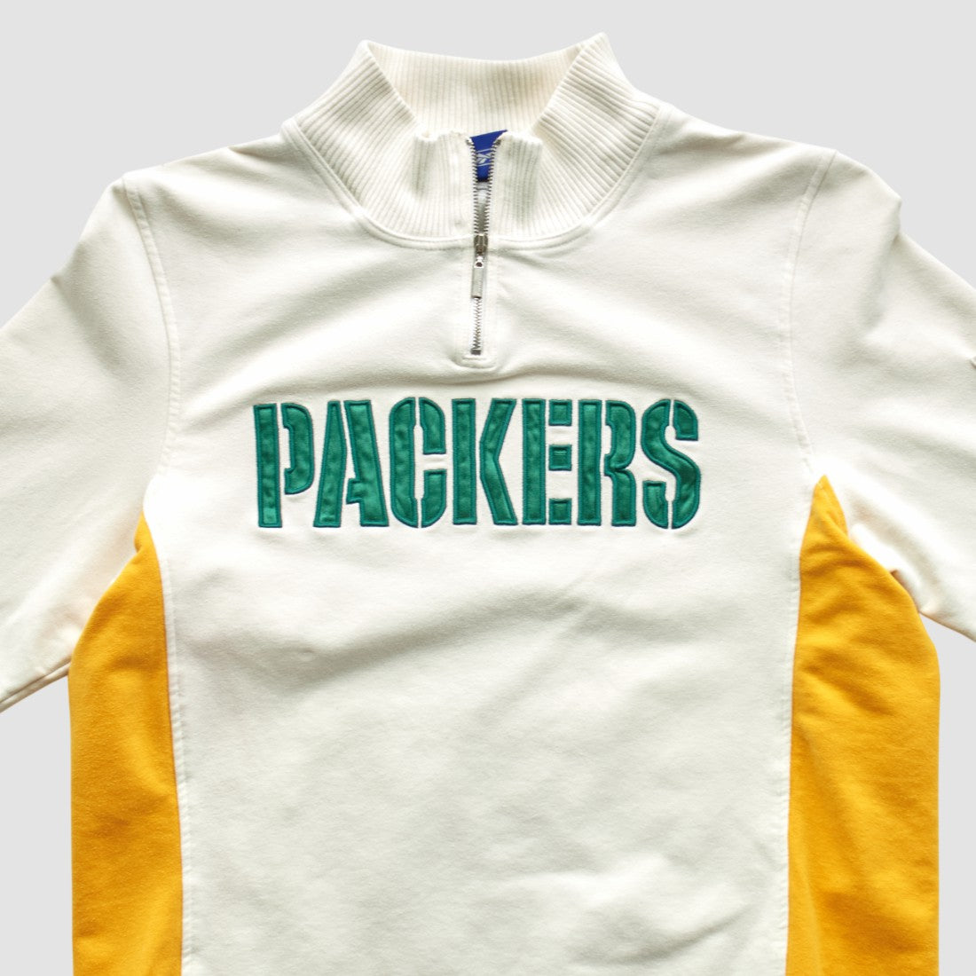 Green Bay Packers Reebok 2000s 1/4 Zip Sweatshirt White Vintage | Fanatics