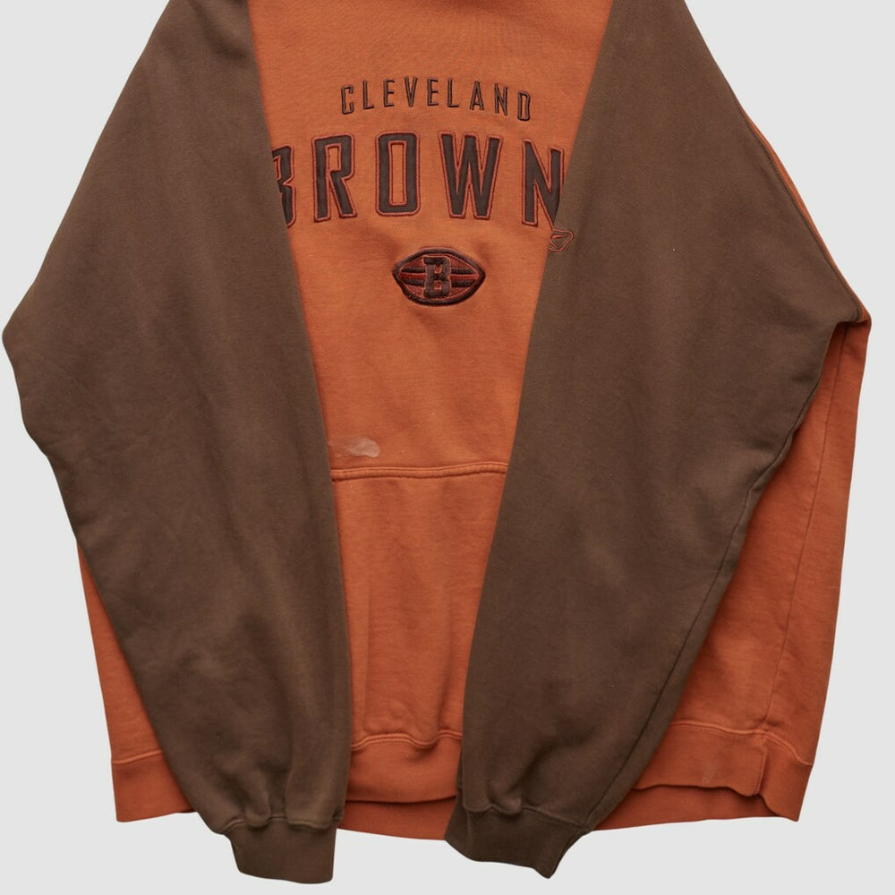 Cleveland Browns Reebok 2000s Hooded Pullover Sweatshirt Clay Vintage | Fanatics