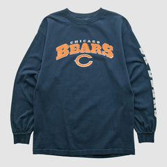 Chicago Bears NFL 2000s Long Sleeve T-shirt Navy Vintage | Fanatics