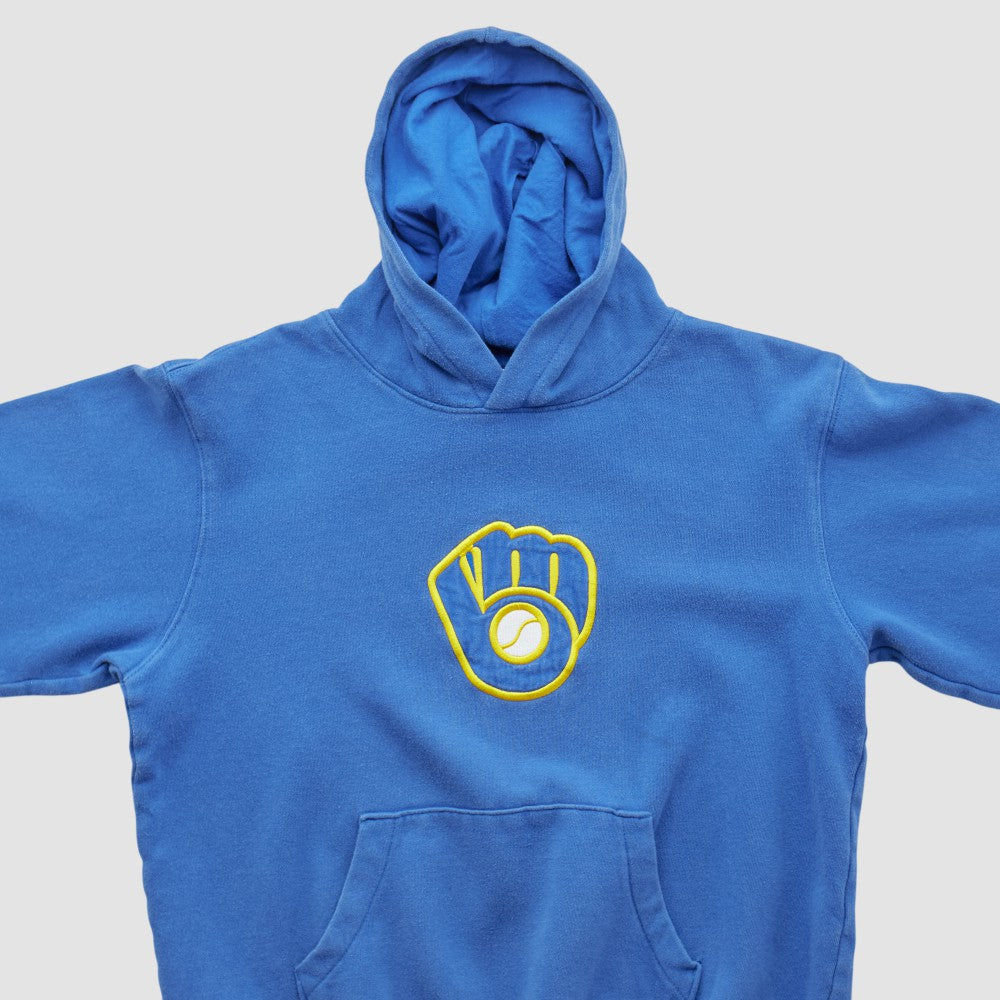 Milwaukee Brewers Majestic 2000s Hooded Pullover Sweatshirt - MLB