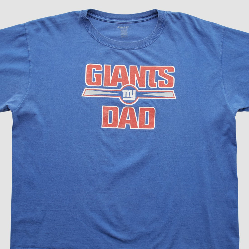New York Giants Reebok T-shirt Blue Vintage | Fanatics