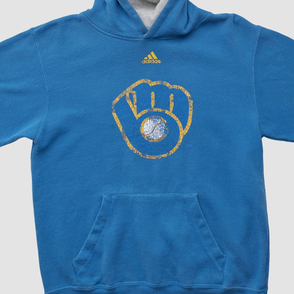 Milwaukee Brewers Adidas 2010s Hooded Pullover Sweatshirt - MLB