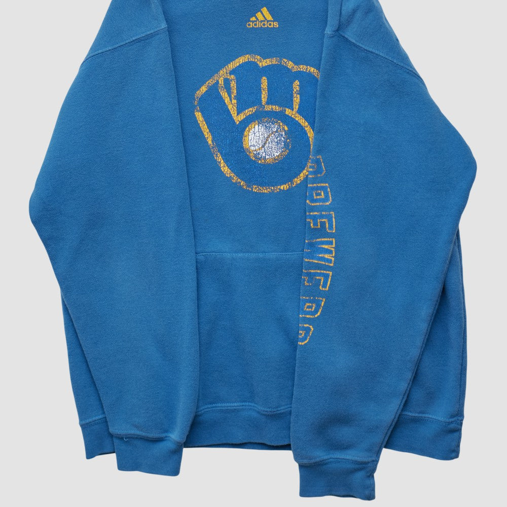 Milwaukee Brewers Adidas 2010s Hooded Pullover Sweatshirt - MLB