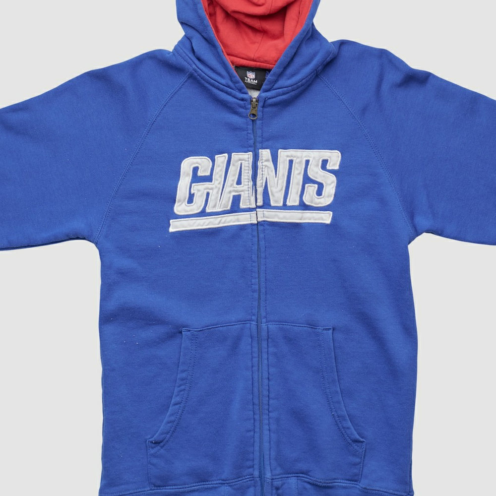 New York Giants NFL 2010s Hooded Full Zip Sweatshirt Blue Vintage | Fanatics