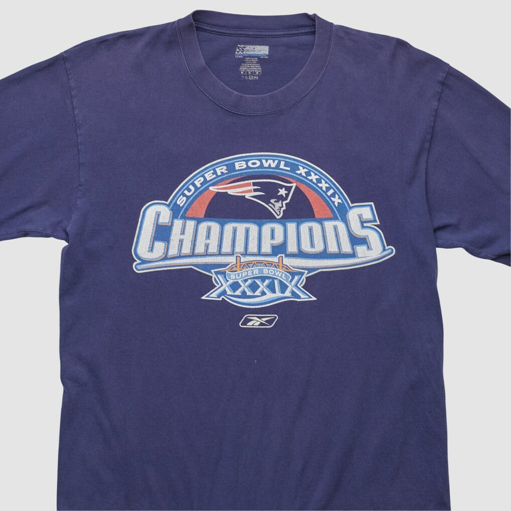New England Patriots Reebok 2005 Long Sleeve T-shirt Navy Vintage | Fanatics