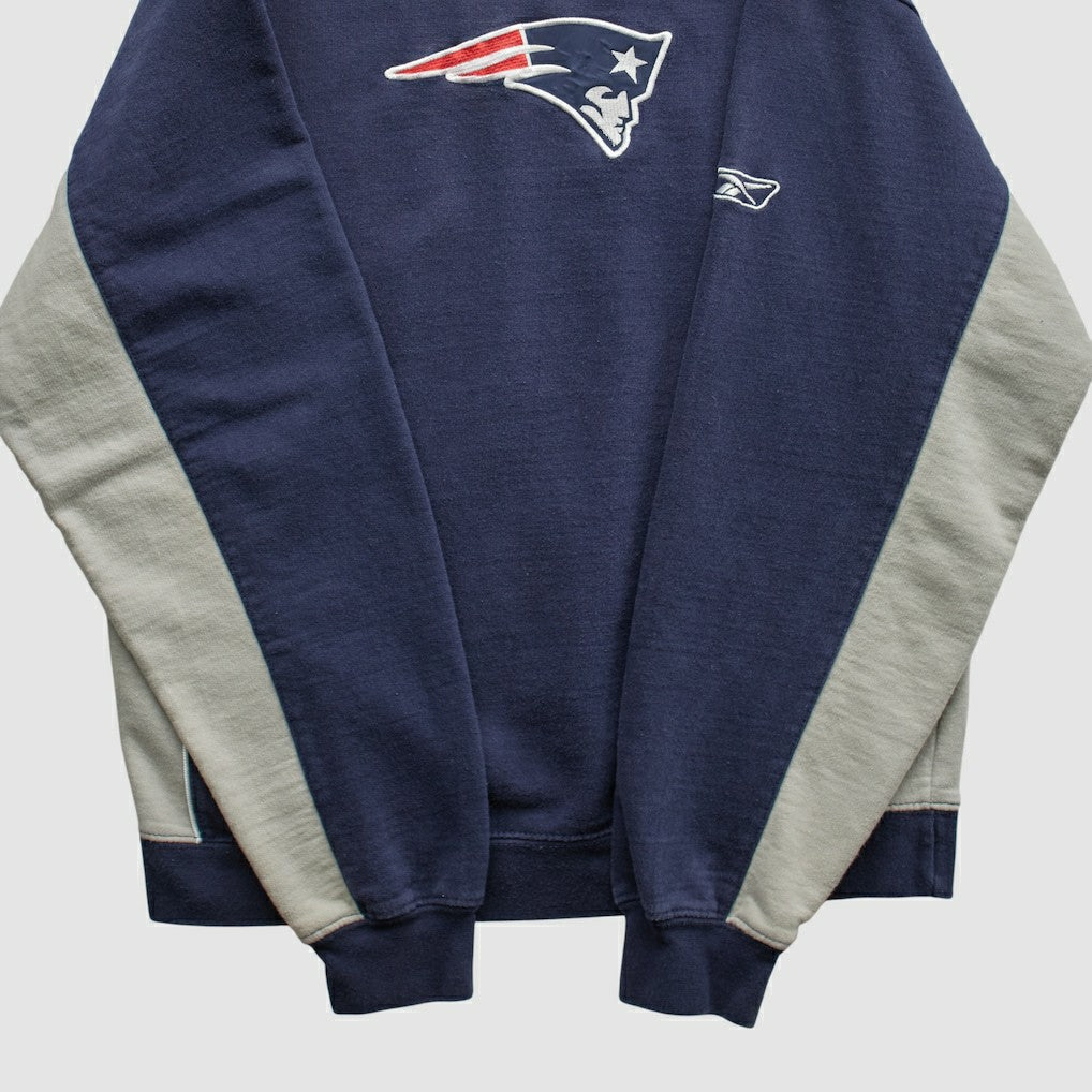 New England Patriots Reebok 2000s Pullover Sweatshirt Navy Vintage | Fanatics