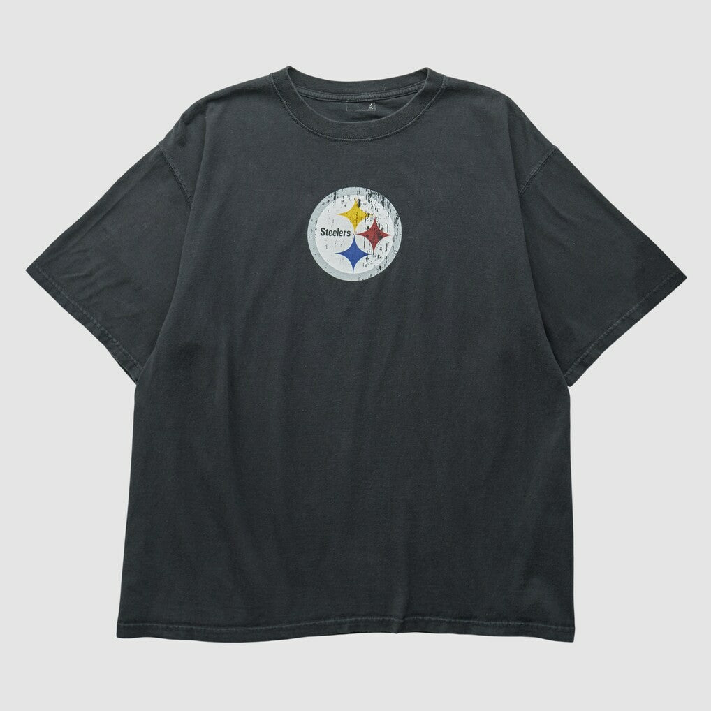 Pittsburgh Steelers 2000s T-shirt Black Vintage | Fanatics