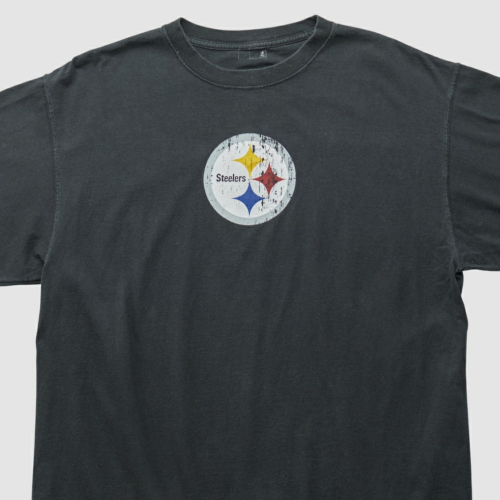 Pittsburgh Steelers 2000s T-shirt Black Vintage | Fanatics