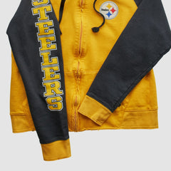 Pittsburgh Steelers Reebok 2000s Hooded Full Zip Sweatshirt Yellow Vintage | Fanatics