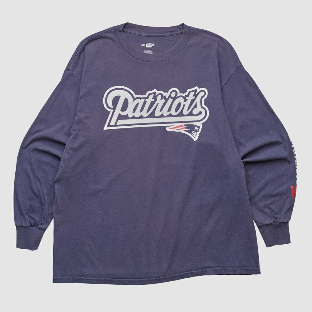 New England Patriots NFL 2000s Long Sleeve T-shirt Navy Vintage | Fanatics