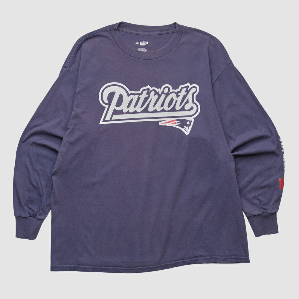 New England Patriots NFL 2000s Long Sleeve T-shirt Navy Vintage | Fanatics