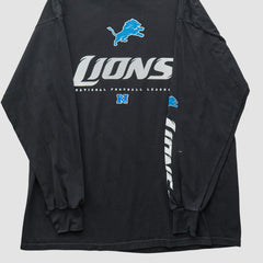 Detroit Lions NFL 2010s Long Sleeve T-shirt Black Vintage | Fanatics