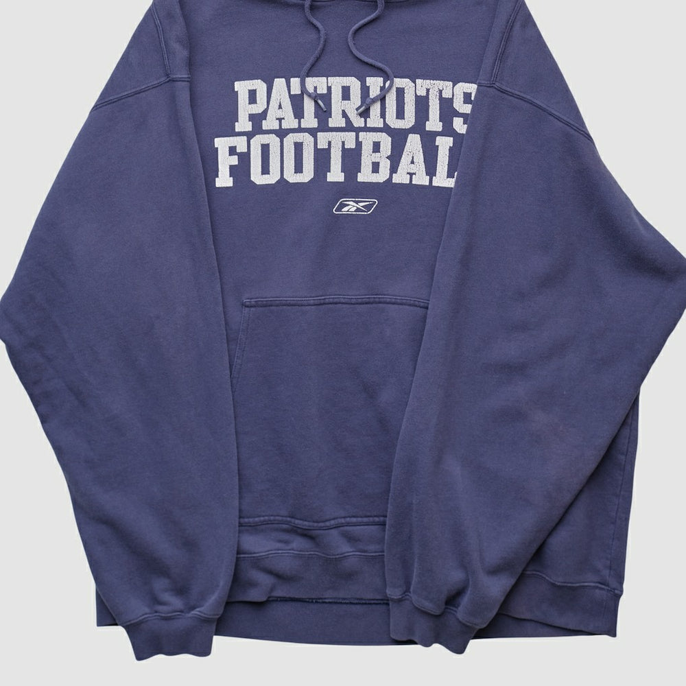 New England Patriots Reebok 2000s Hooded Pullover Sweatshirt Navy Vintage | Fanatics