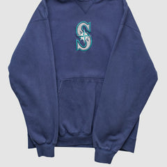 Seattle Mariners Champion 2000s Hooded Pullover Sweatshirt - MLB