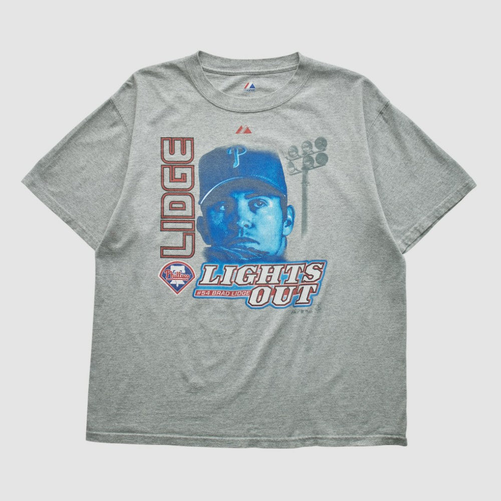 Brad Lidge Majestic 2000s T-shirt - MLB