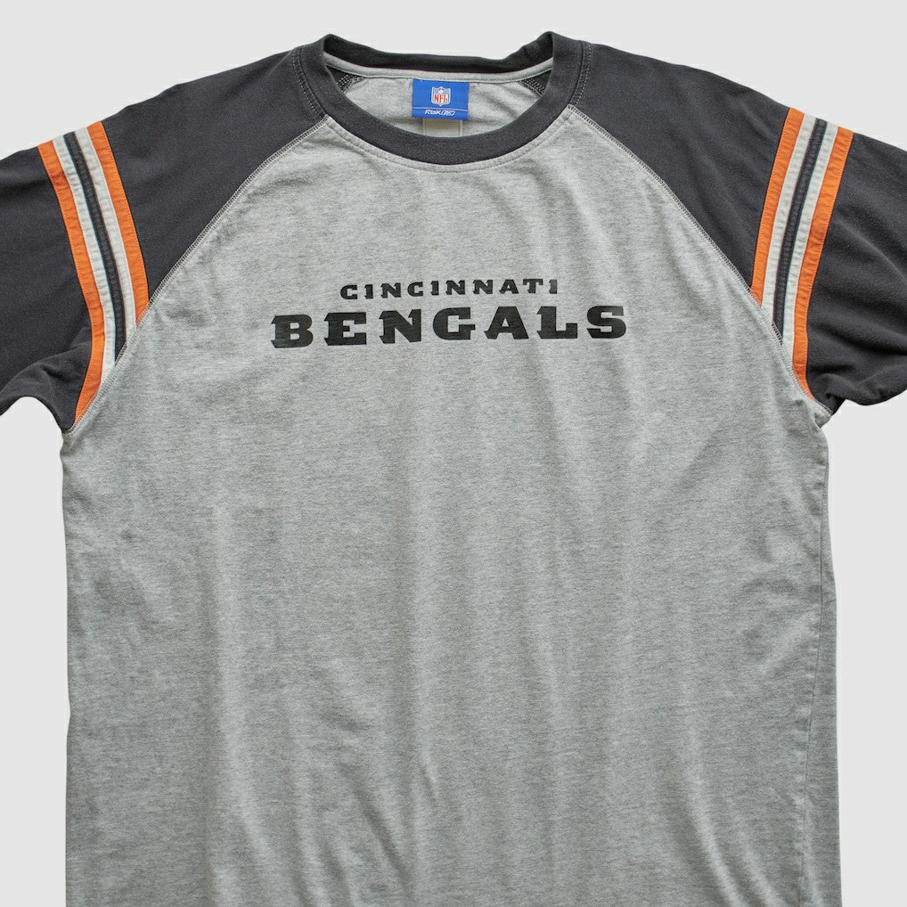 Cincinnati Bengals Reebok 2000s Long Sleeve T-shirt Heather Gray Vintage | Fanatics