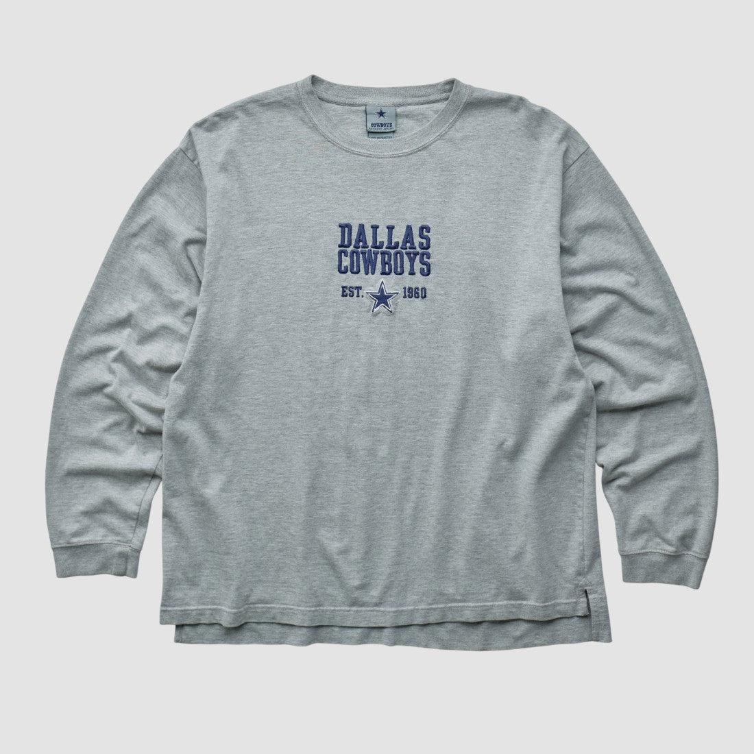 Dallas Cowboys Cowboys Authentic Apparel 2000s Long Sleeve T-shirt Heather Gray Vintage | Fanatics