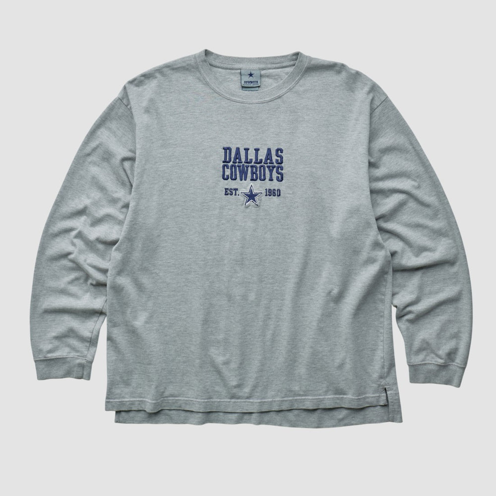 Dallas Cowboys Cowboys Authentic Apparel 2000s Long Sleeve T-shirt Heather Gray Vintage | Fanatics