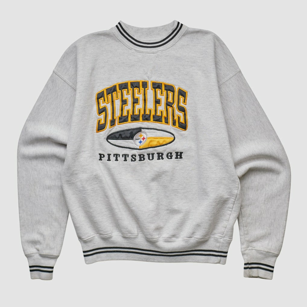 Pittsburgh Steelers LEGENDS 90s Pullover Sweatshirt Heather Gray Vintage | Fanatics