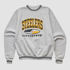 Pittsburgh Steelers LEGENDS 90s Pullover Sweatshirt Heather Gray Vintage | Fanatics