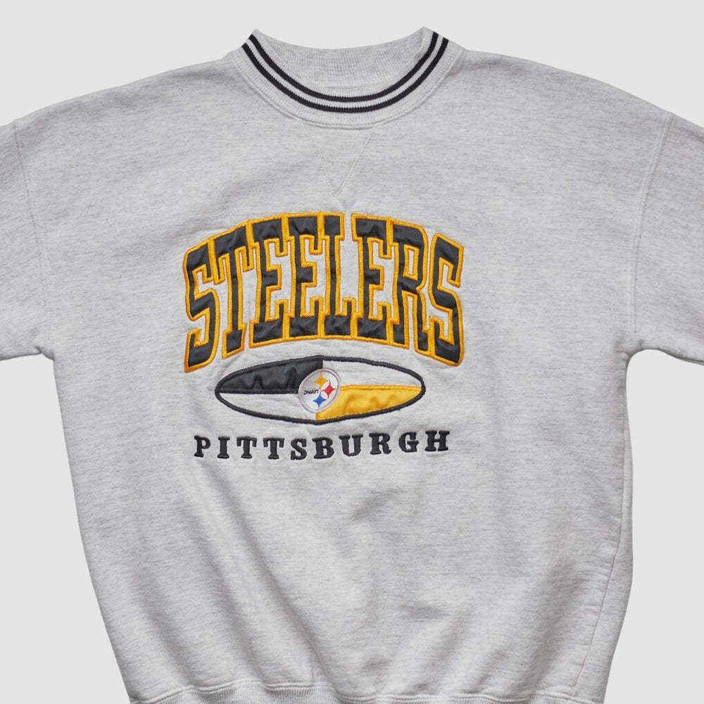Pittsburgh Steelers LEGENDS 90s Pullover Sweatshirt Heather Gray Vintage | Fanatics