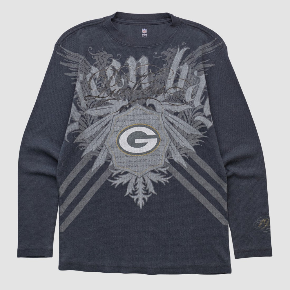 Green Bay Packers NFL 2000s Long Sleeve T-shirt Black Vintage | Fanatics