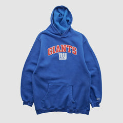 New York Giants Reebok 2000s Hooded Pullover Sweatshirt Blue Vintage | Fanatics