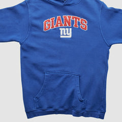 New York Giants Reebok 2000s Hooded Pullover Sweatshirt Blue Vintage | Fanatics