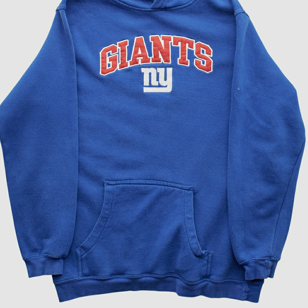 New York Giants Reebok 2000s Hooded Pullover Sweatshirt Blue Vintage | Fanatics