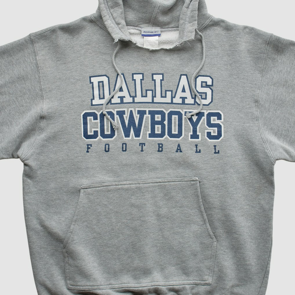Dallas Cowboys Reebok 2000s Hooded Pullover Sweatshirt Heather Gray Vintage | Fanatics