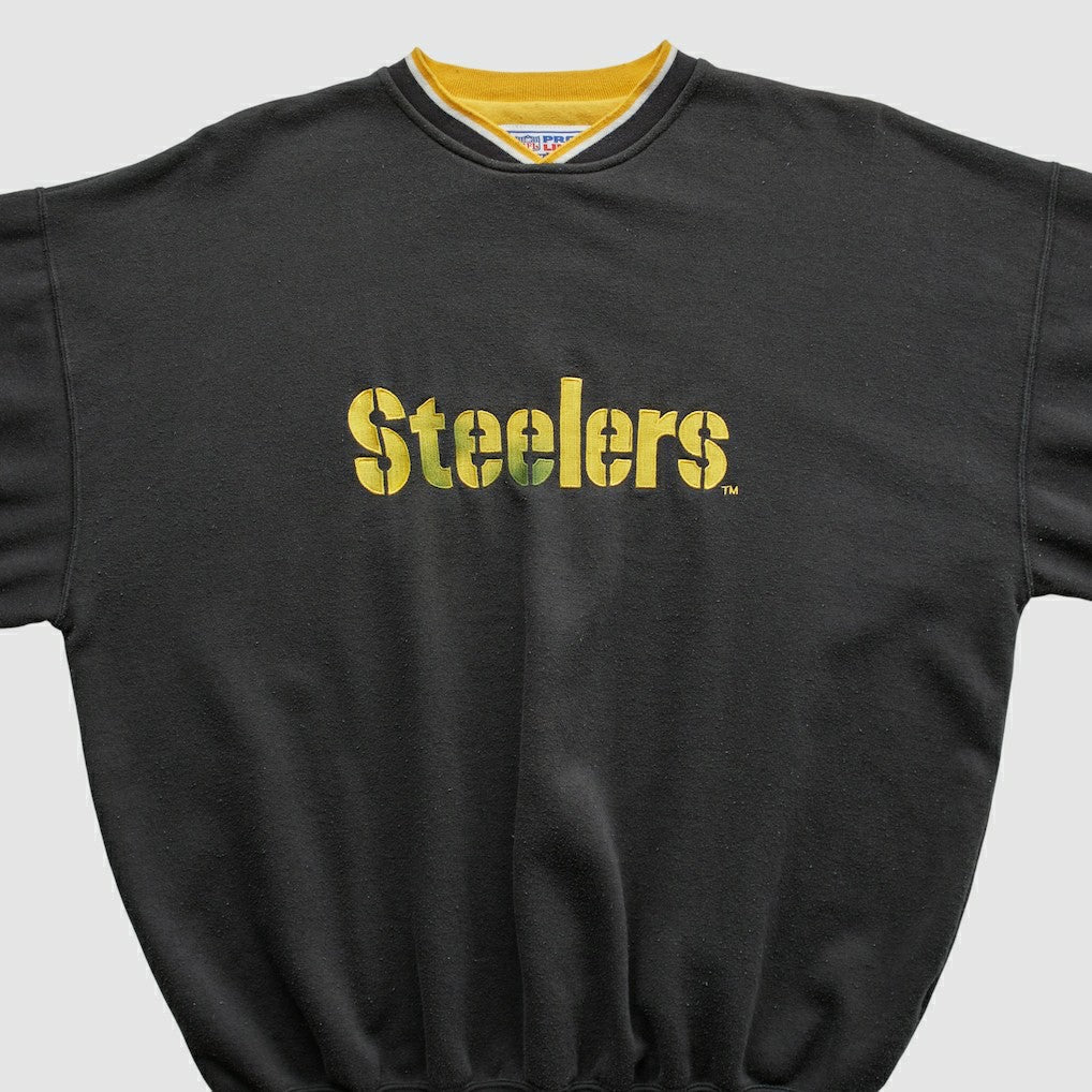 Pittsburgh Steelers Starter 90s Pullover Sweatshirt Black Vintage | Fanatics