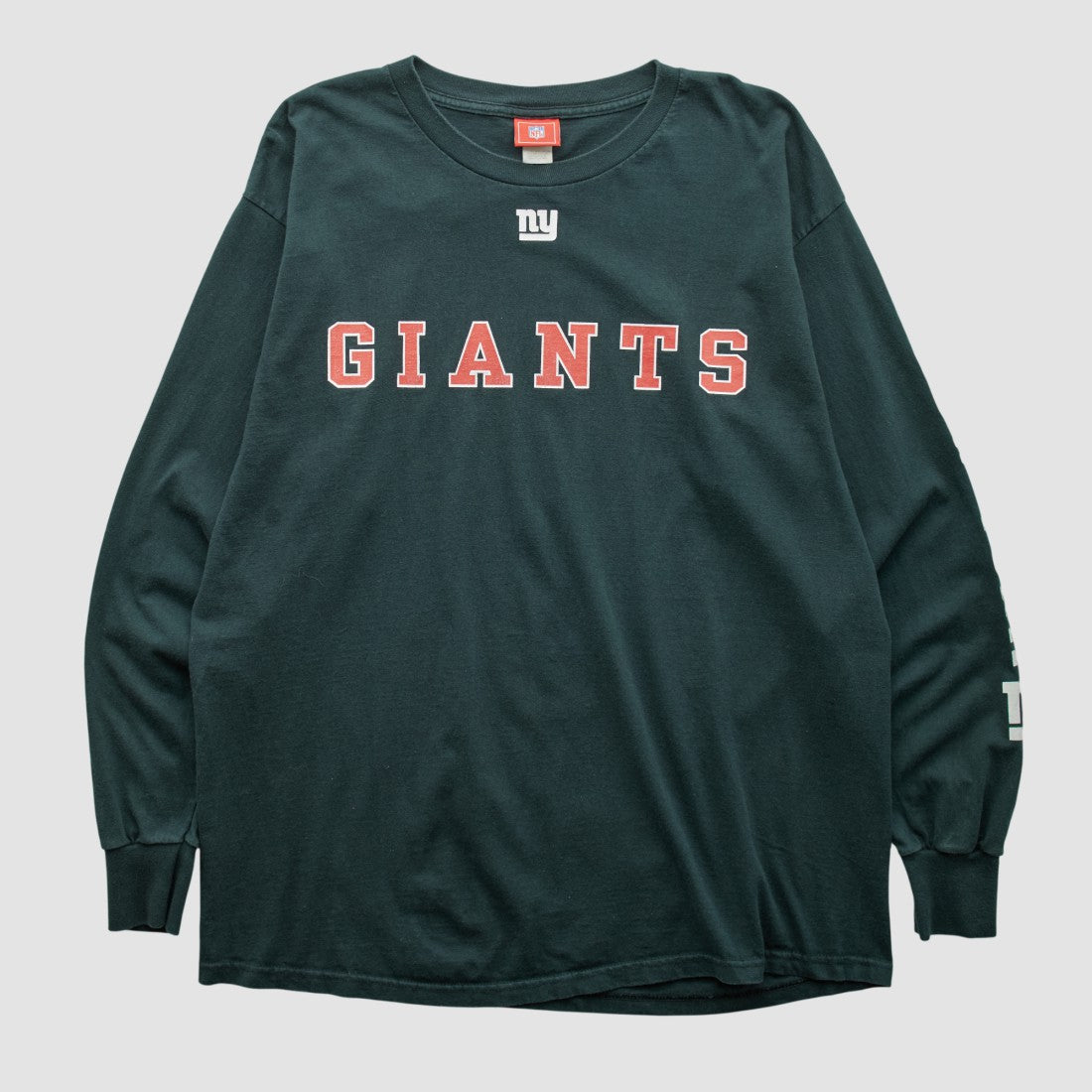 New York Giants NFL 2000s Long Sleeve T-shirt Black Vintage | Fanatics